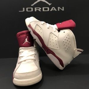 Toddler Retro Maroon Jordan 6’s